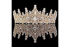 Golden Quinceañera Crown for Reigning Beauty