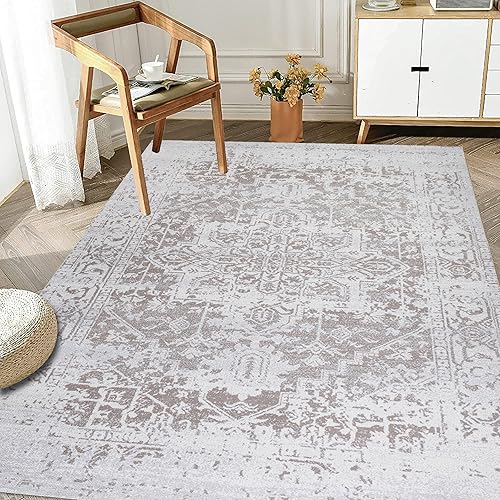 Alfombra lavable a máquina con parte trasera antideslizante y resistente a las manchas, respetuosa con el medio ambiente, apta para familias y