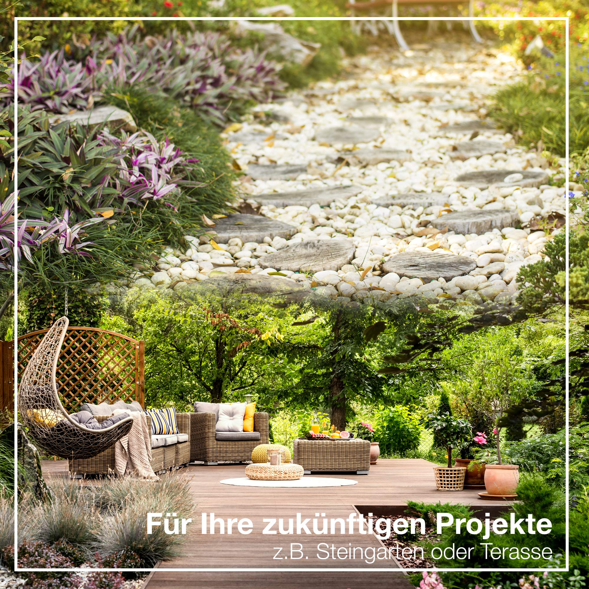 CoverUp! Tkanina przeciw chwastom 2 m x 5 m = 10 m² – włóknina ogrodowa włóknina przeciw chwastom przepuszczająca wodę (100 g/m²) – w zestawie 5 kotw gruntowych