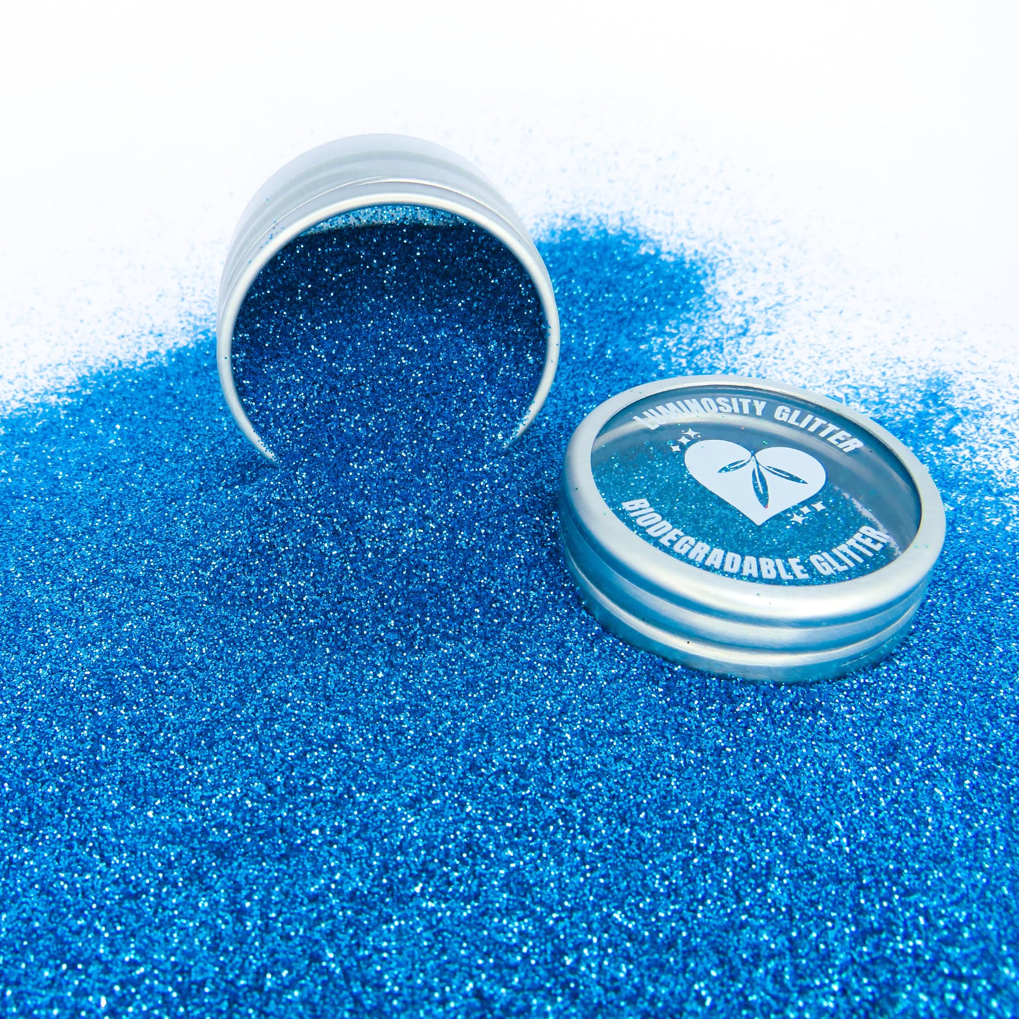 Blue Fine Eco Friendly Biodegradable Glitter - Face, Body, Hair, Nail Art Glitter - 6 Gram Pot Loose Vegan Glitter (Sky Blue Fine) - Image 4