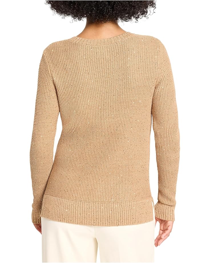NIC+ZOE Shimmer Waffle V-neck Sweater - #3 of 4