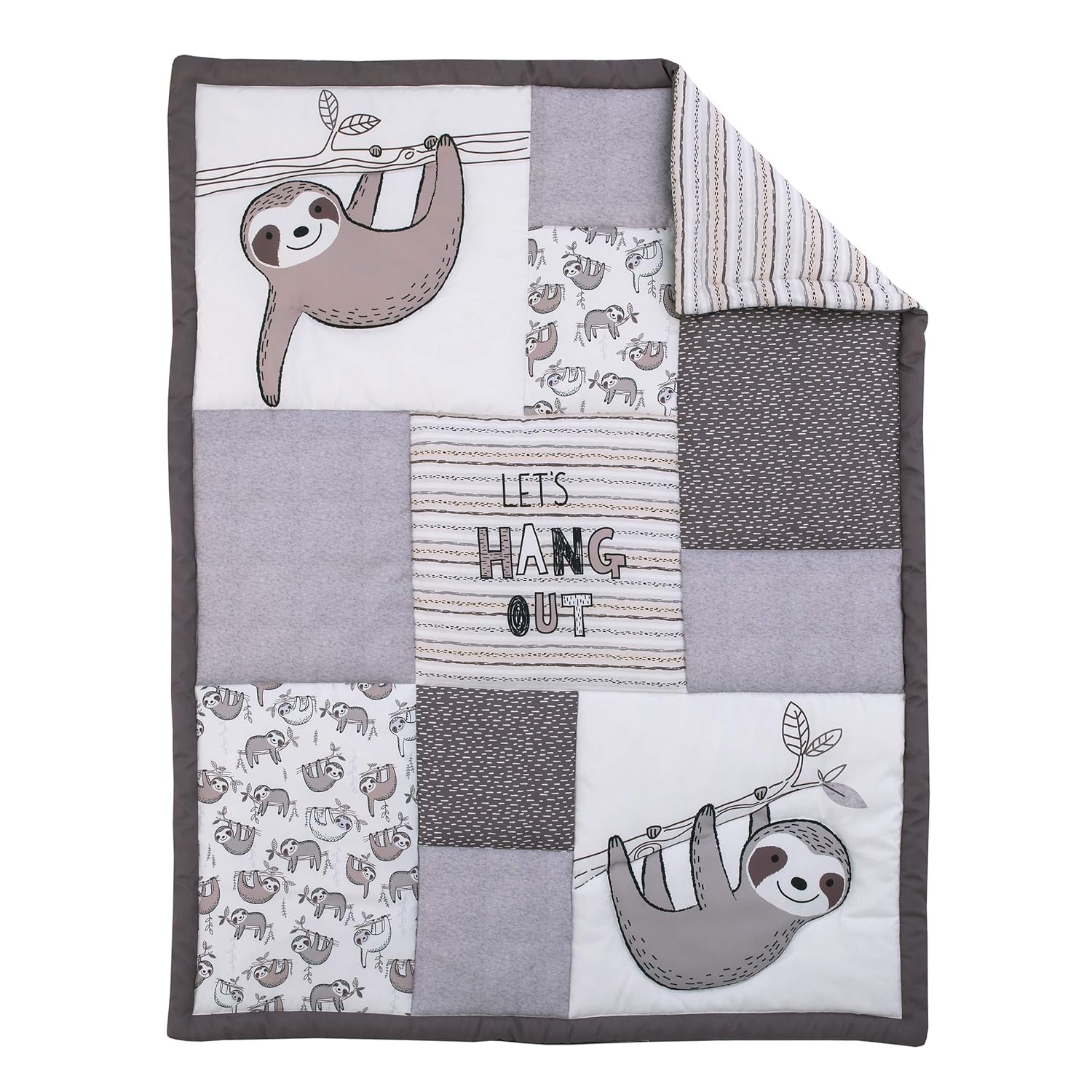 sloth baby bedding
