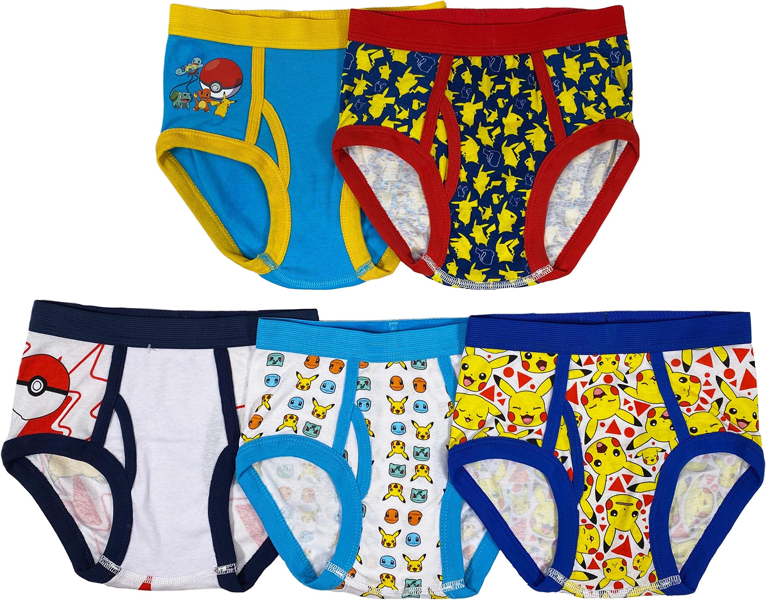 Handcraft Boys' Pokemon 5pk Brief