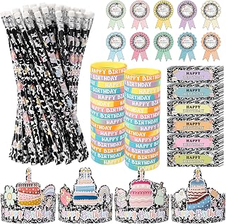 500 Pcs Happy Birthday Gift Set for Kid Classroom Pastel Composition Decor