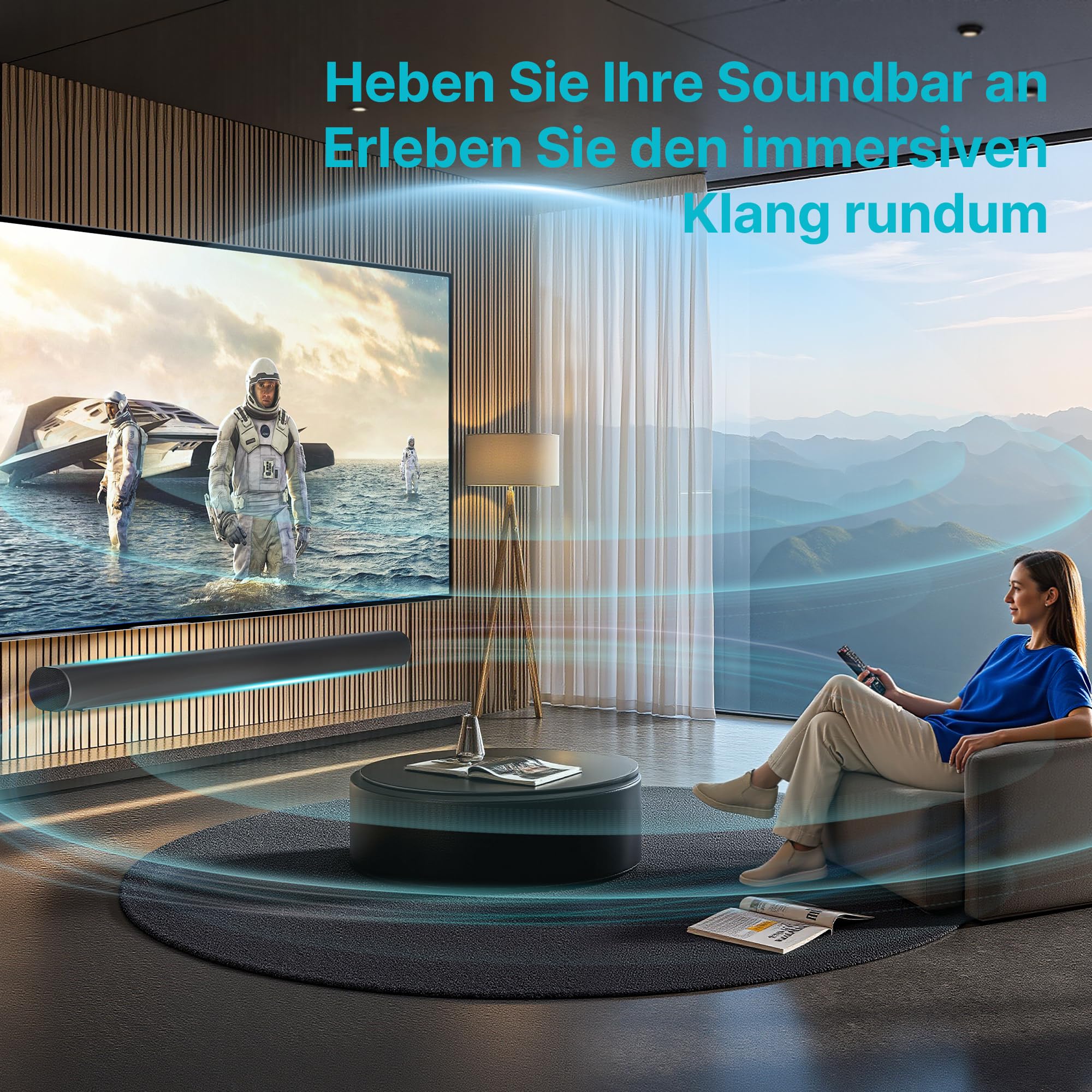 PEGZONE Lautsprecher Wandhalterung für Sonos Arc & Arc Ultra, Schwarz | Soundbar Wandhalterung bis 10 kg Tragkraft, stabile Konstruktion