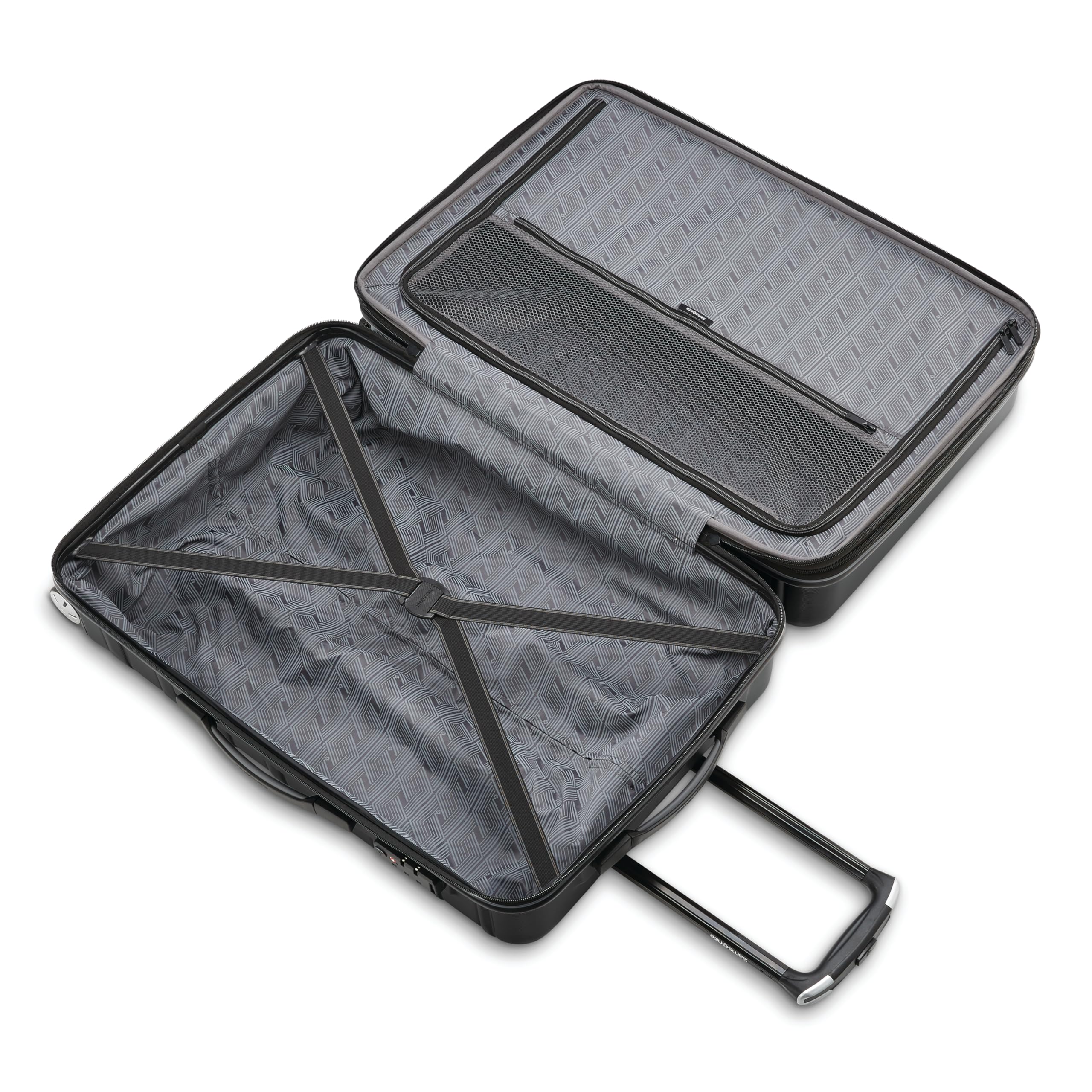 Samsonite Omni 2 Hardside rozszerzalny bagaż z kołowrotkami spinningowymi, Północny Czarny, 3-Piece Set (CO/MED/LG), Omni 2 Hardside rozszerzalny bagaż z kołami obrotowymi