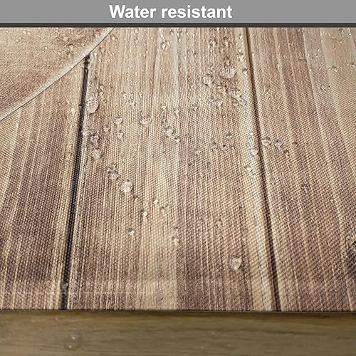 Miniatura 451 de Ambesonne Juego de 4 manteles individuales amarillos y azules, diseño de flores de primavera, flores vibrantes, manteles individuales de tela Azul