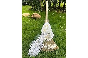Wedding Jump Broom Set - Your Bridal Accessory, Enhanced with Detailed DIY Personalization