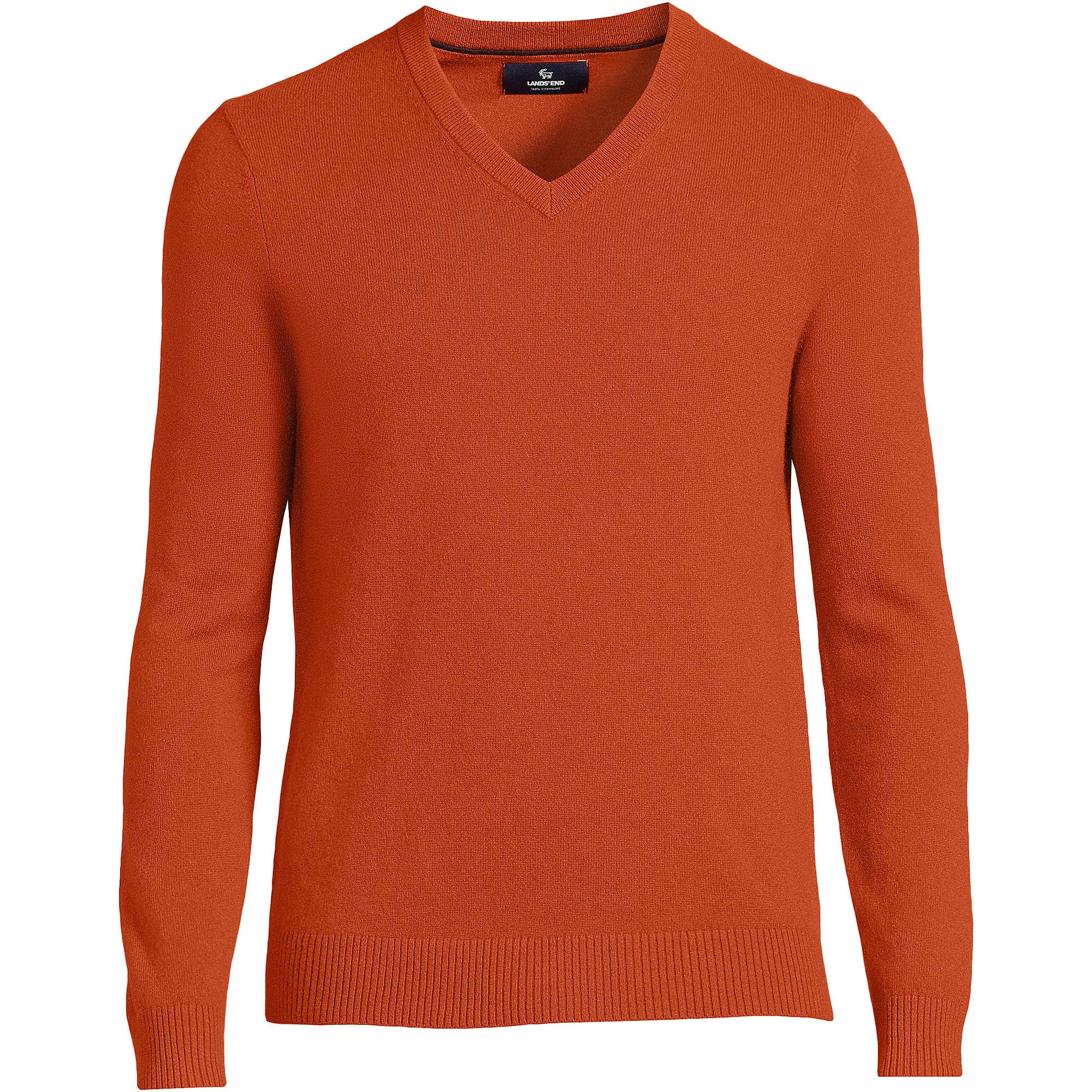Lands' EndMen's Fine Gauge Cashmere V-neck Sweater