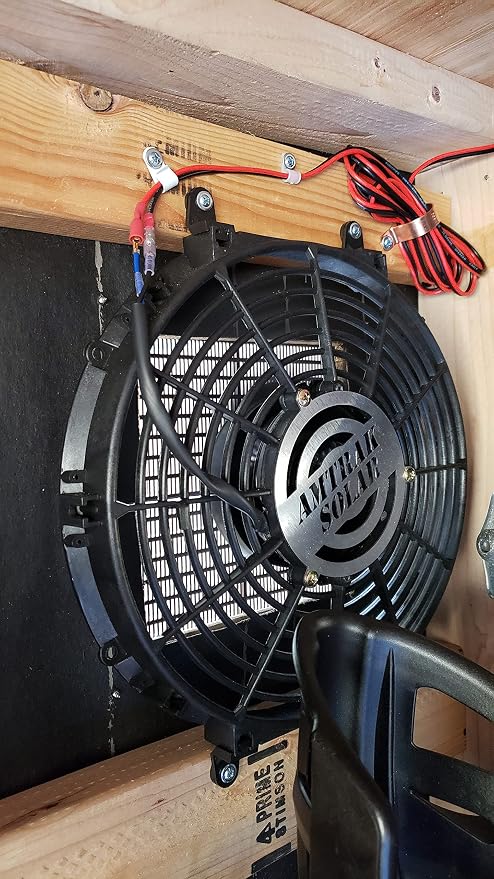 Ventilador Solar Amtrak 12 pulgadas para ático miniatura 2