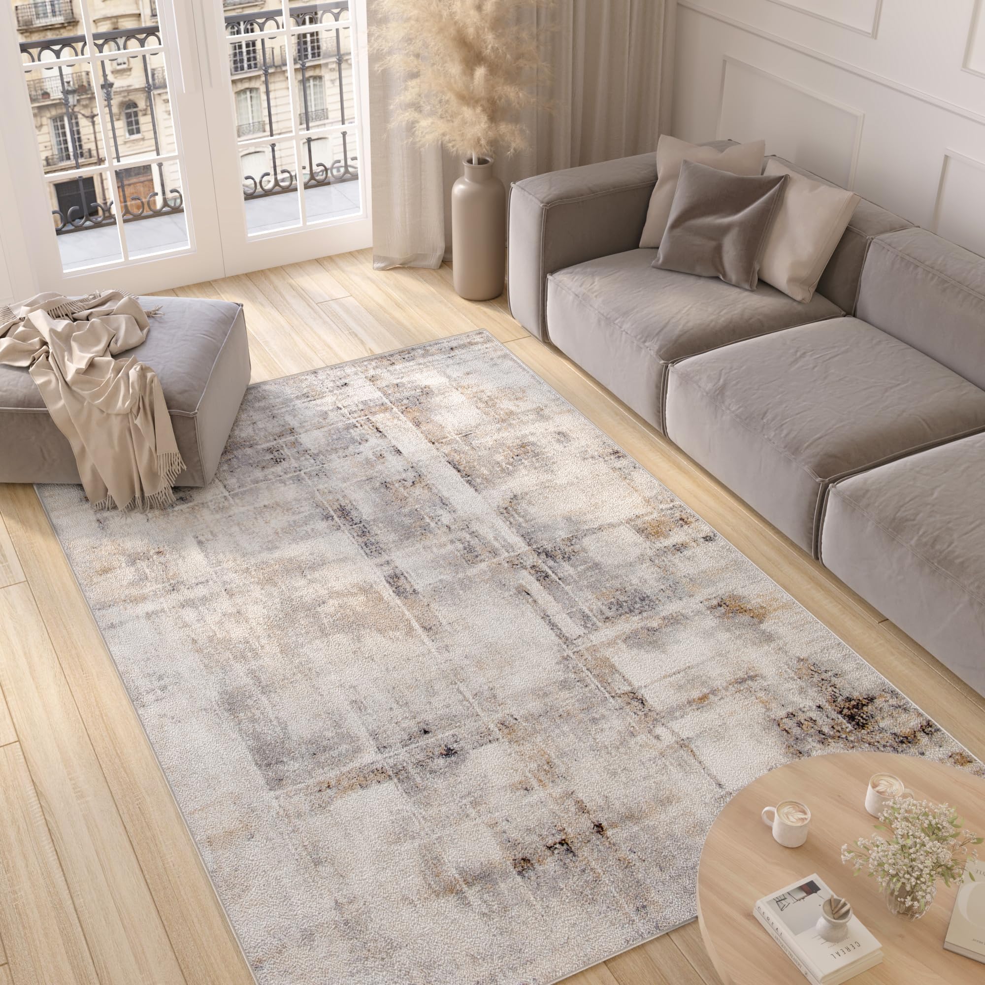 Teppich-Traum Woonkamer slaapkamer tapijt laagpolig designertapijt