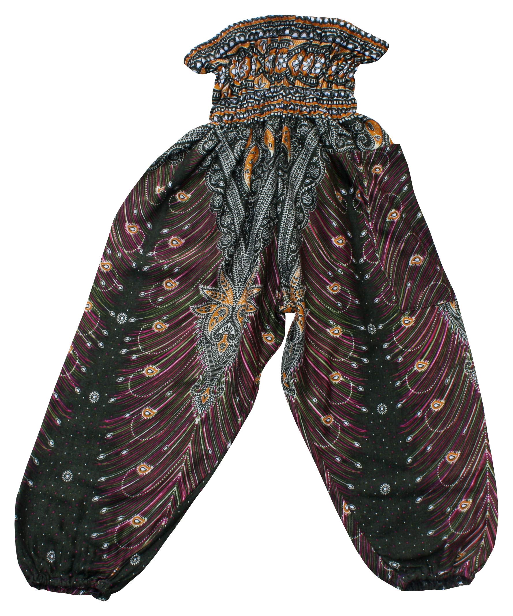 Full Funk Rayon Smock Waist Child Lounging Comfortable Elephant Aladdin Pants