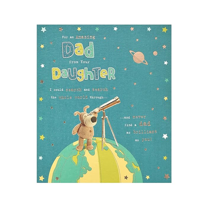Buy Boofle Dad from Daughter Birthday Card Cute Birthday Card for Him