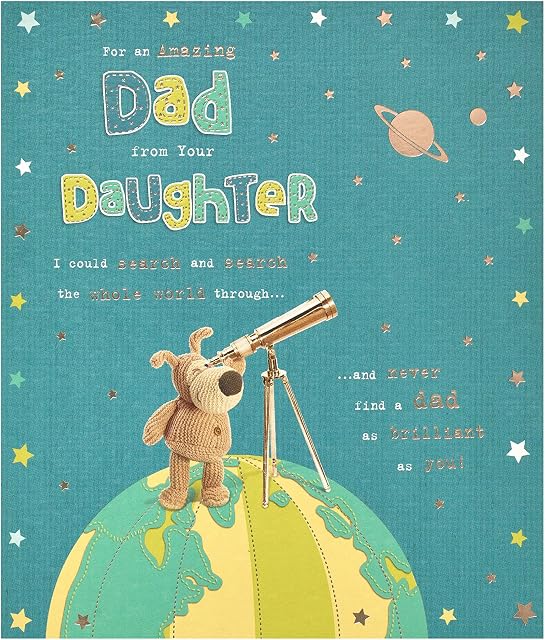 Boofle Dad from Daughter Birthday Card - Cute Birthday Card for Him - Amazing Dad Birthday Card