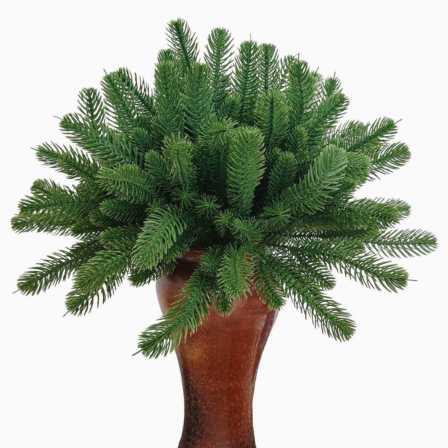 ATFL Artificial Pine Branches Chrismas 70 Pcs, Fake Green Pine Needles,Christmas Greenery for DIY Accessories for Garland Wreath Christmas and Home Garden Decor (70, Green) - Image 3