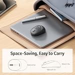 Acer Bluetooth Wireless Mouse, BT5.2 & 2.4Ghz Computer Mouse for Laptop with USB Receiver, Portable Anti-Slip Cordless Mouse, 3 Adjustable DPI USB Mice for MacBook Neo(A18 Pro), Microsoft, Chromebook