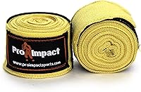 Vista 5 de Pro Impact 180 pulgadas estilo mexicano Vendas de mano para boxeo – Soporte elástico para muñeca y nudillo para MMA, Muay Thai, Kickboxing, bolsa