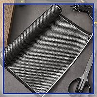 Vista 23 de Tudomro Tela de fibra de carbono de 10 x 12 pulgadas, hoja de fibra de carbono negra, tela pura de 2 x 2 pulgadas, tejido de sarga 3k/7.76 oz
