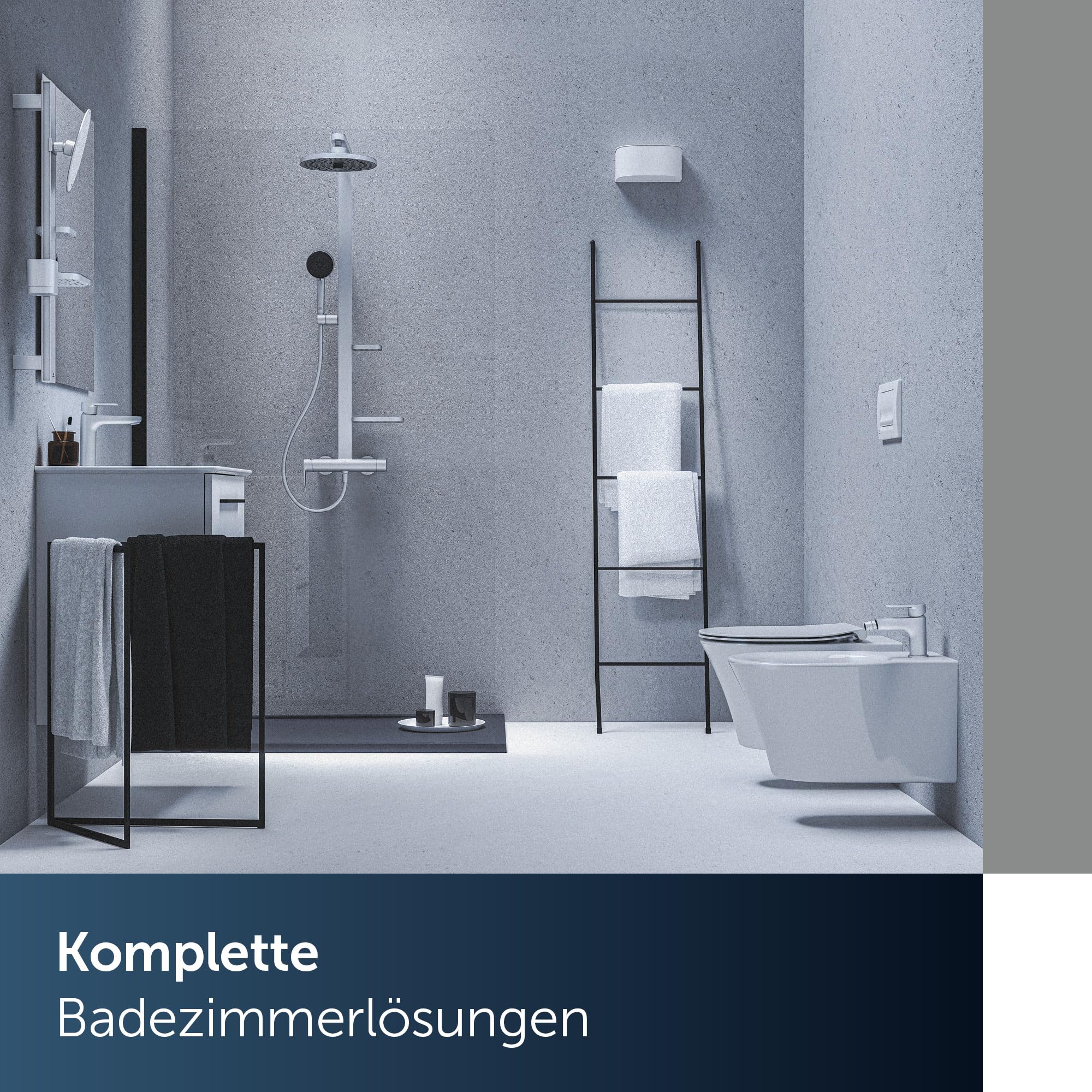 Ideal Standard Ceratherm Alu+ Brausethermostat, Hergestellt aus 100% recyceltem Aluminium, Wasser- und Energiesparend, Thermostatfunktion und Verbrühschutz – Silber (292x105x72 mm)