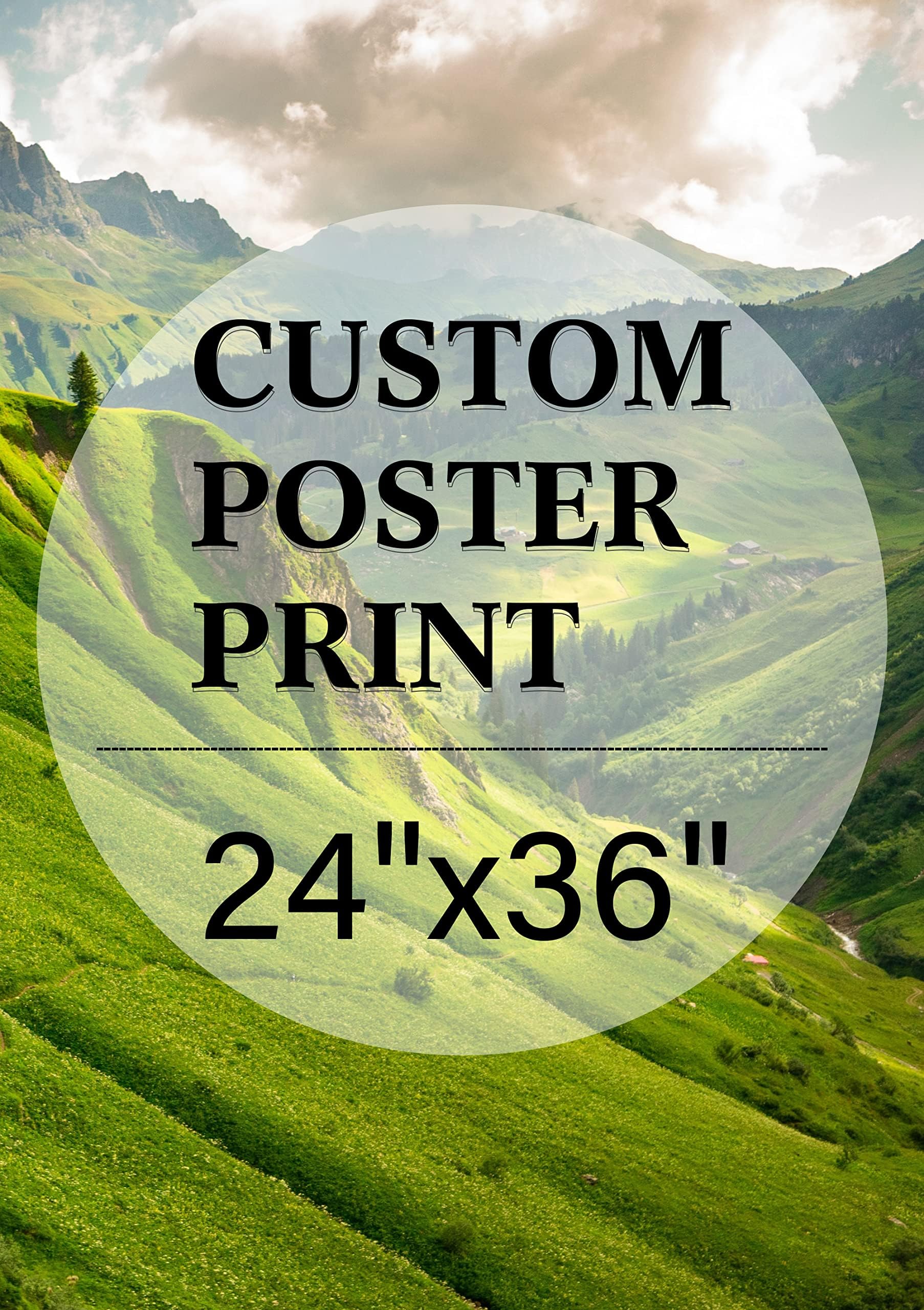 - Custom Canvas Art Print 24" x 36", Upload Your Photo Image Custom Personalized Photo to Poster Printing Home Decor Wall Art Prints (Unframed)