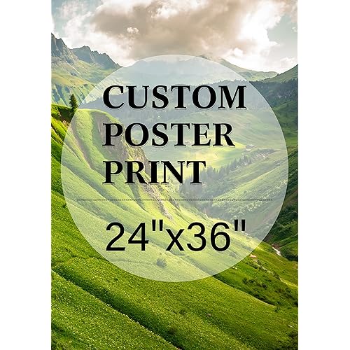 jenesaisquoi Upload Your Photo Image Custom Personalized Photo to Poster Printing Home Decor Wall Art Prints (Unframed, 24" x 36")