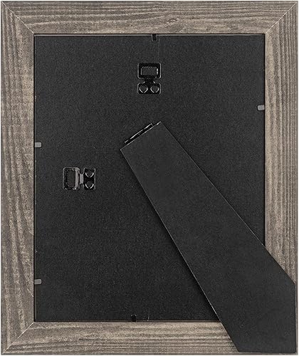 Vista 142 de Scholartree - Marco de fotos rústico de madera para mesa o montaje en pared. Beige,Negro,Marrón,Gris,2-Blanco,Azul,Marrón claro,Marrón