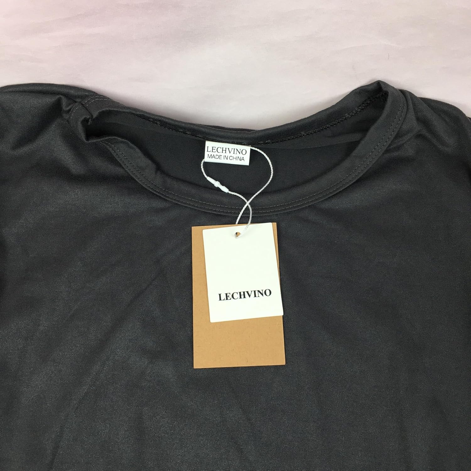 LECHVINO T-shirts Ultra-Soft Casual Short Sleeve Tee, Basic Essential Top for Men & Women