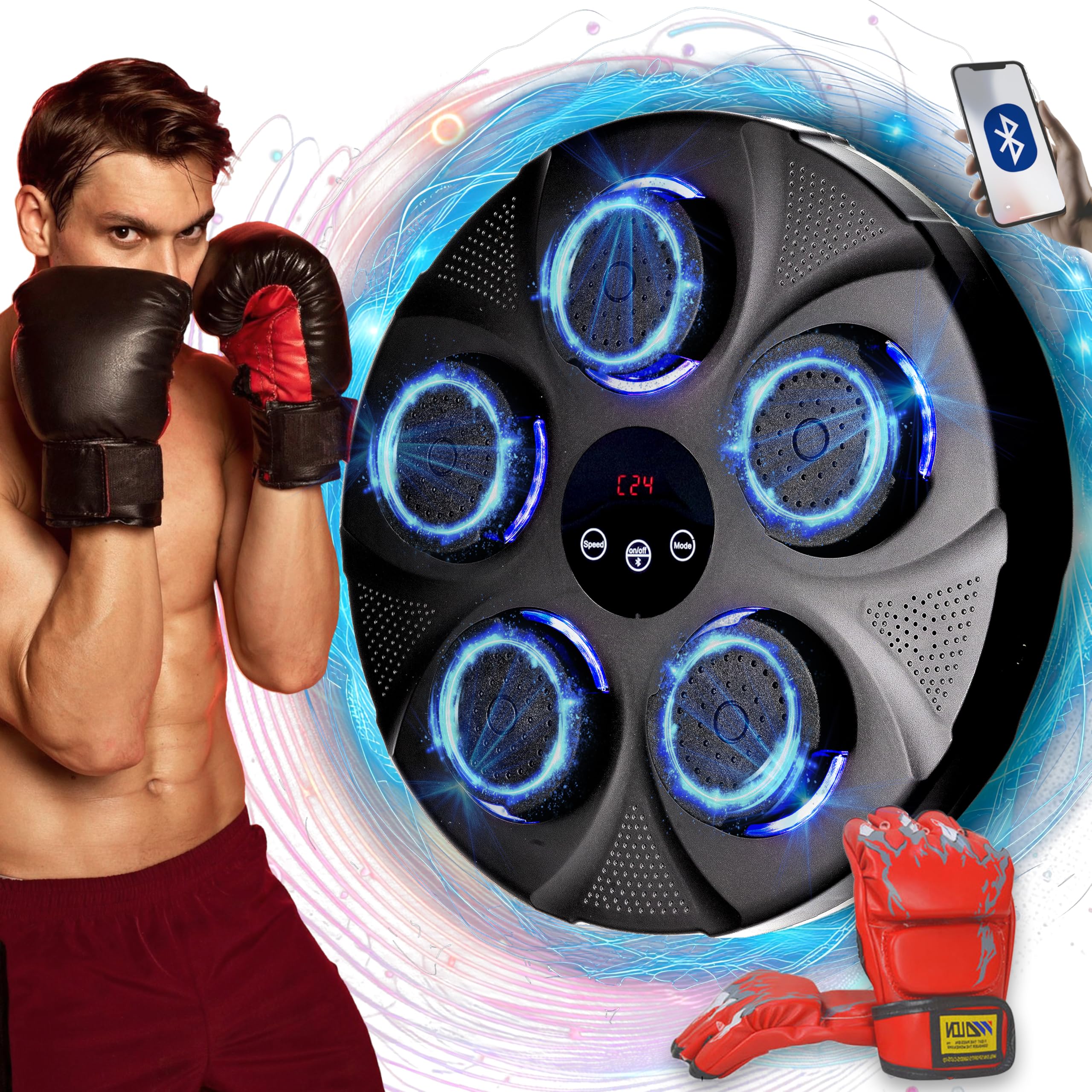 Bokstrainer Muziek | Bluetooth LED | Laatste Stuk