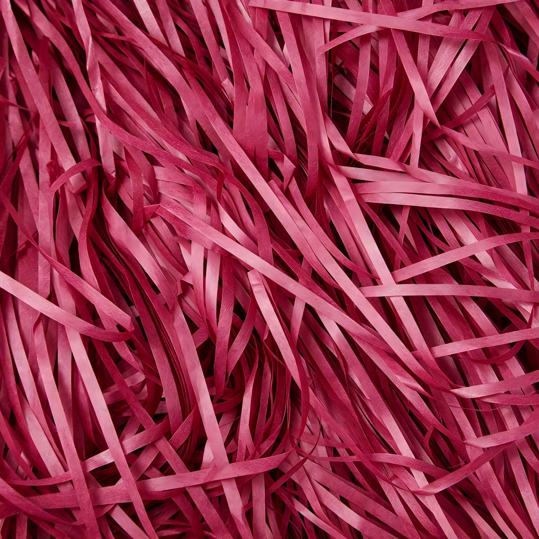 Burgundy Red Shredded Tissue Paper 100g - Dark Red Shredded Paper for Gift Boxes and Hampers - Ideal Hamper Filling for Birthday, Wedding, Anniversary, Christmas, New Year and All Occasions