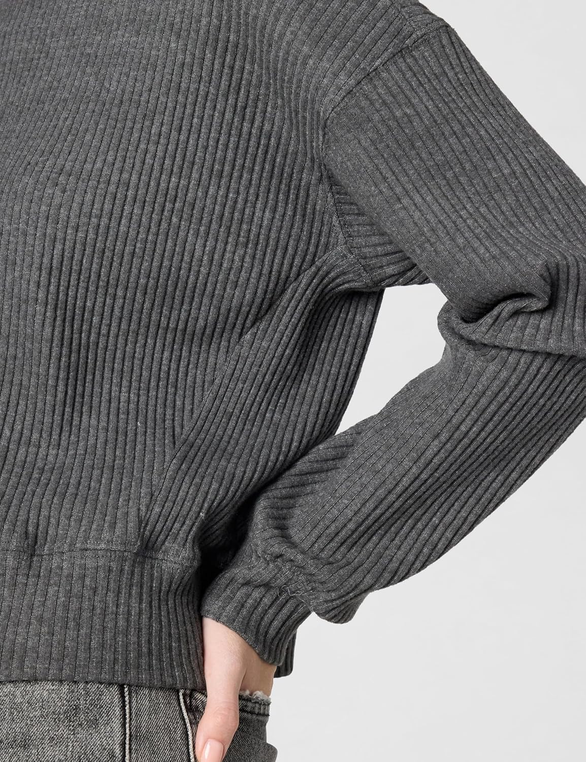 Velvet by Graham & Spencer Womens Georgia Triblend Cozy Rib Sweater - Image 5