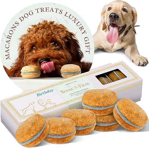 Miniatura 17 de Bonne et Filou Golosinas para perros de San Valentín, pasteles de mantequilla de maní, regalo de cumpleaños para perros de raza mediana a grande –