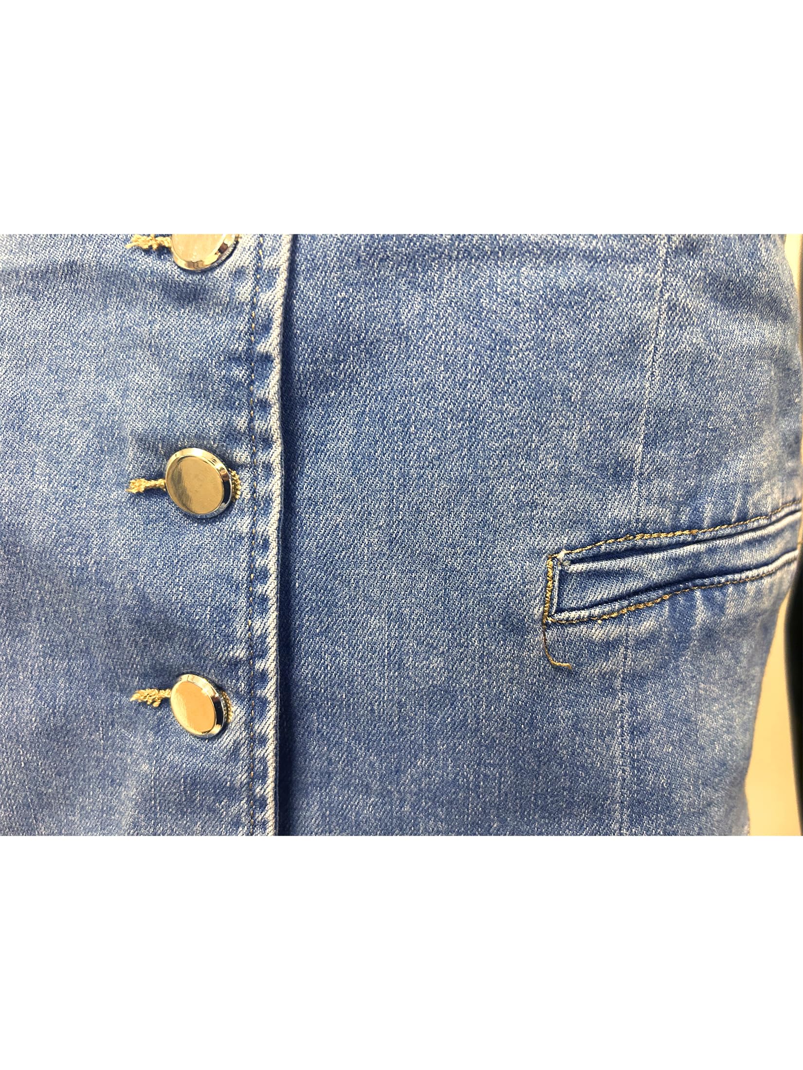JOPHY & CO. Giacca Gilet Jeans Denim Donna Corta (cod. 5031)