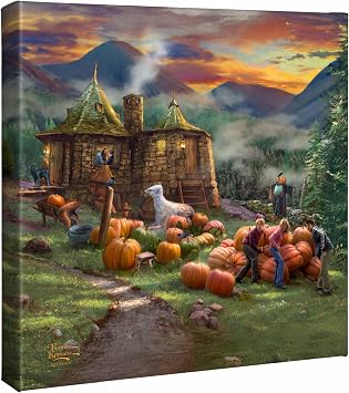 Thomas Kinkade Studios Harry PotterTM Hagrids Hut - 14 x 14 Gallery Wrapped Canvas