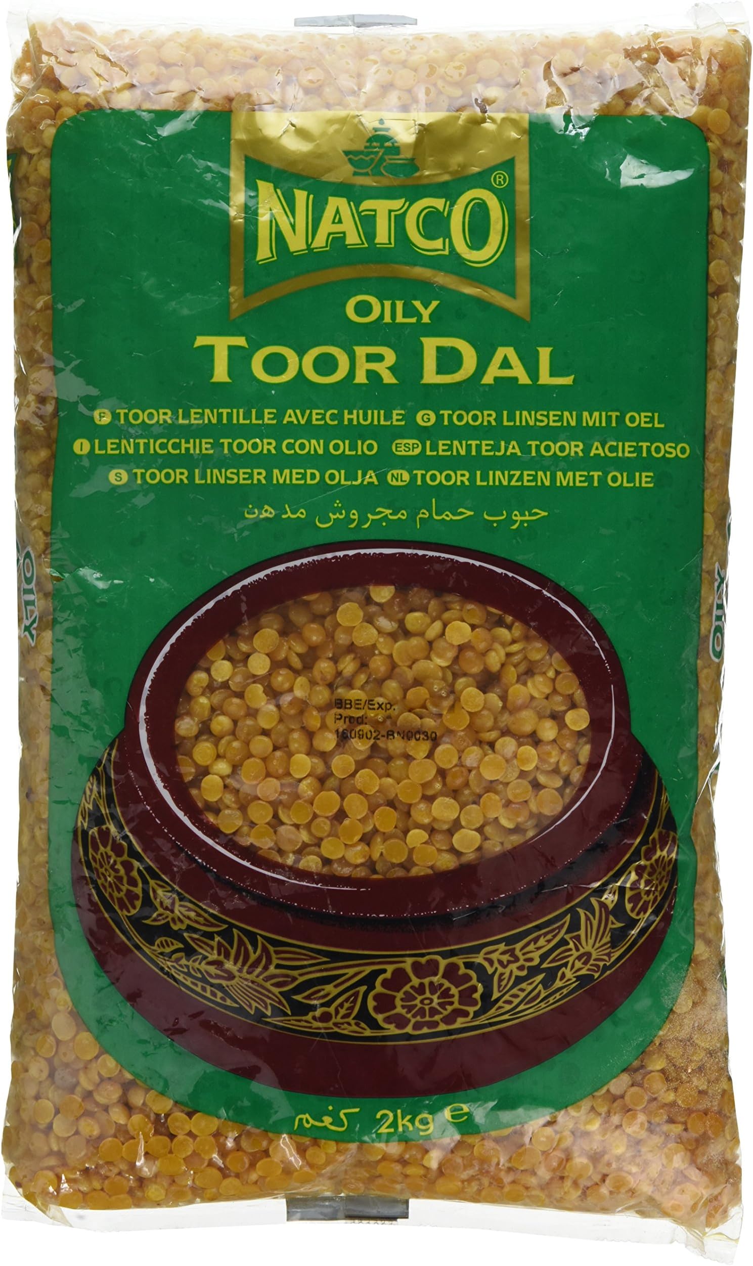 Natco Oily Toor Dal 2 kg