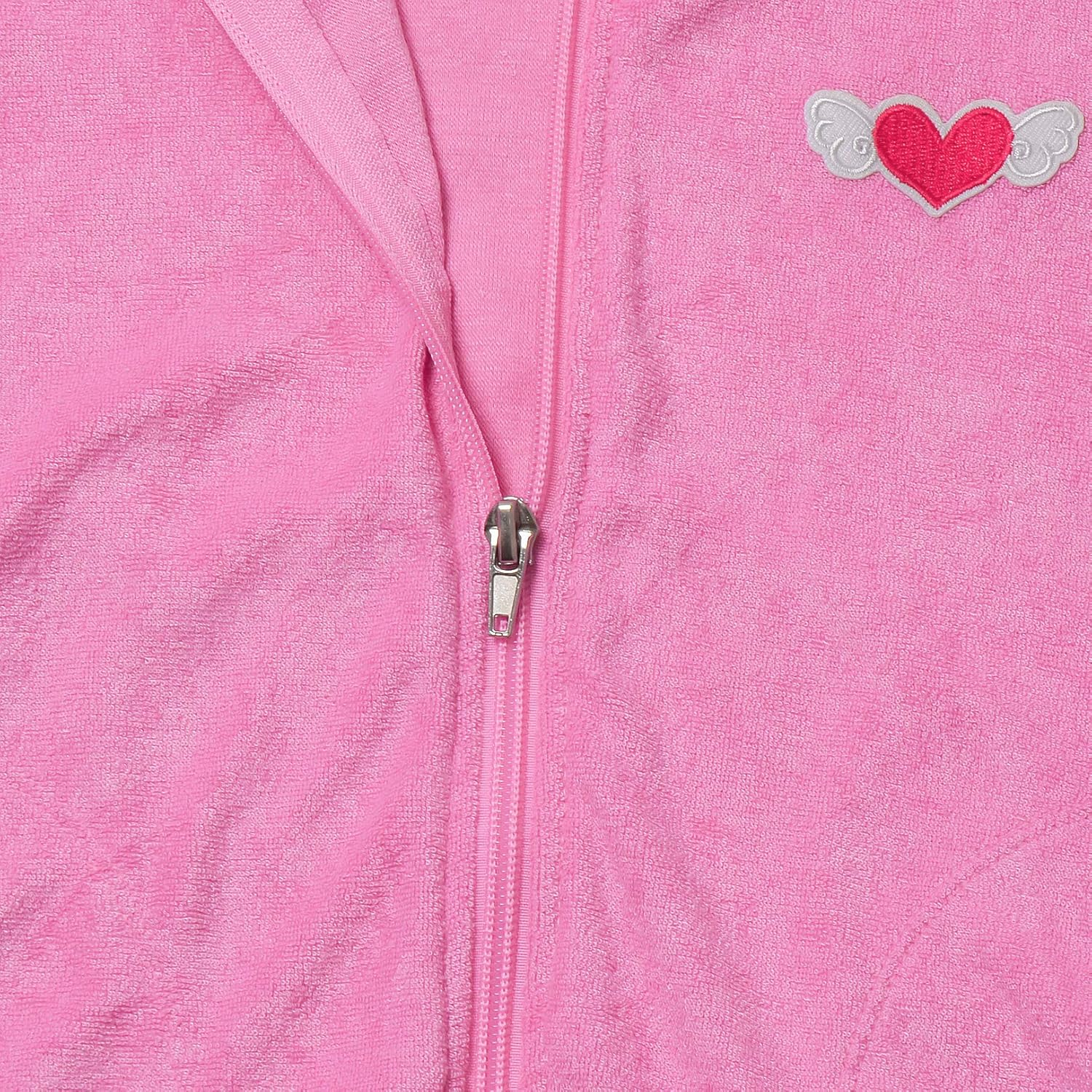 QPANCY Girls Swimsuits Coverups Terry Cover-Up Pink - Image 5