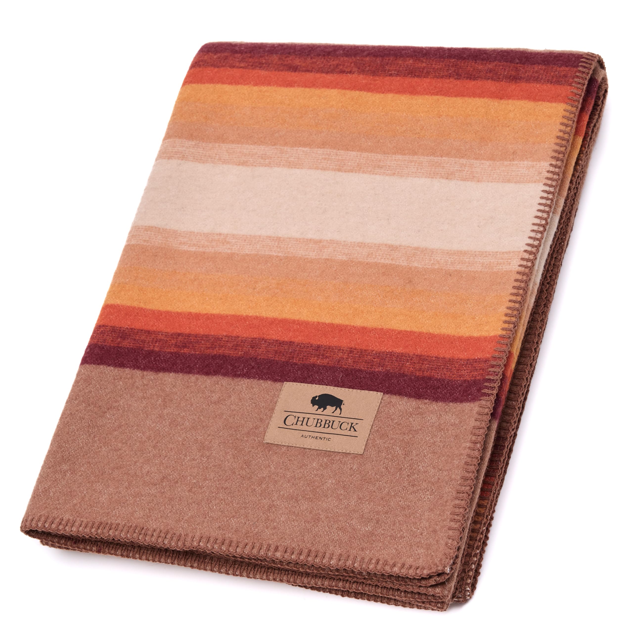 100% Wool Blanket Camping, 60"x84" Large Warm Blankets for Winter, Bronco