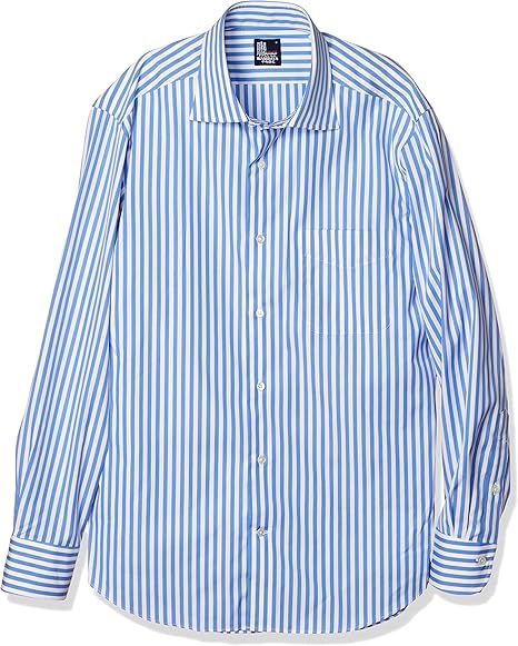 Amazon ワセダヤシャツ ワイシャツ 日本製 早稲田屋 ドレスカジュアル 長袖シャツ ワイドカラー 綿100 レギュラーフィット メンズ シャツ 通販