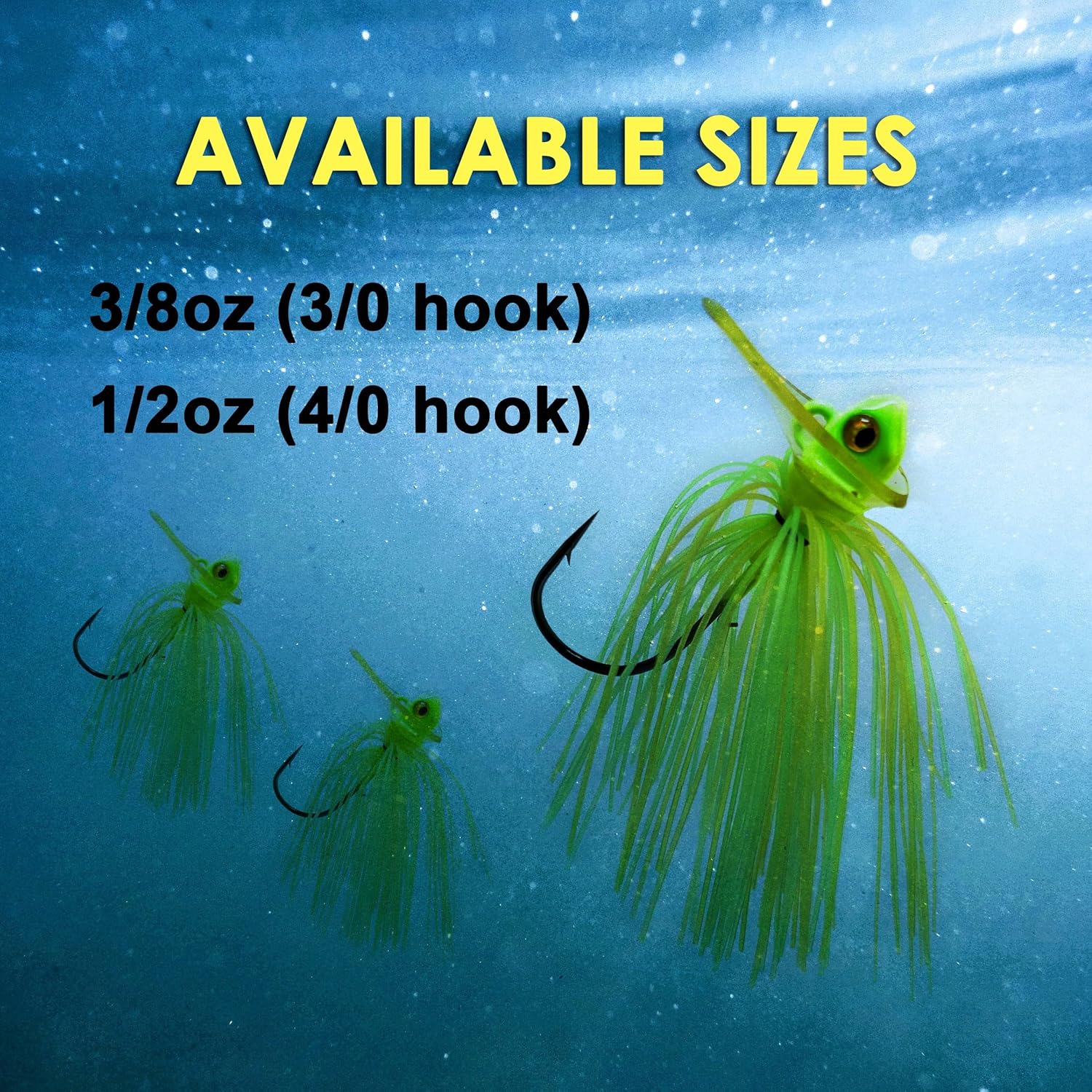 Reaction Tackle Tungsten Scrounger Jig Head for Bass Fishing - 97% Tungsten Fishing Jigs - Ideal Bait for Smallmouth and Largemouth Bass Fishing (2-Pack)