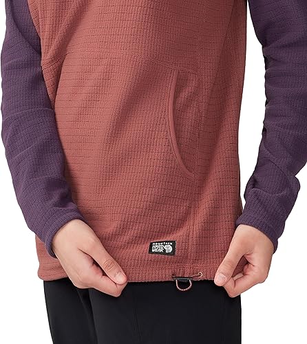 Miniatura 5 de Mountain Hardwear Sudadera con capucha Summit Grid para mujer, Clay EarthBlurple, talla M