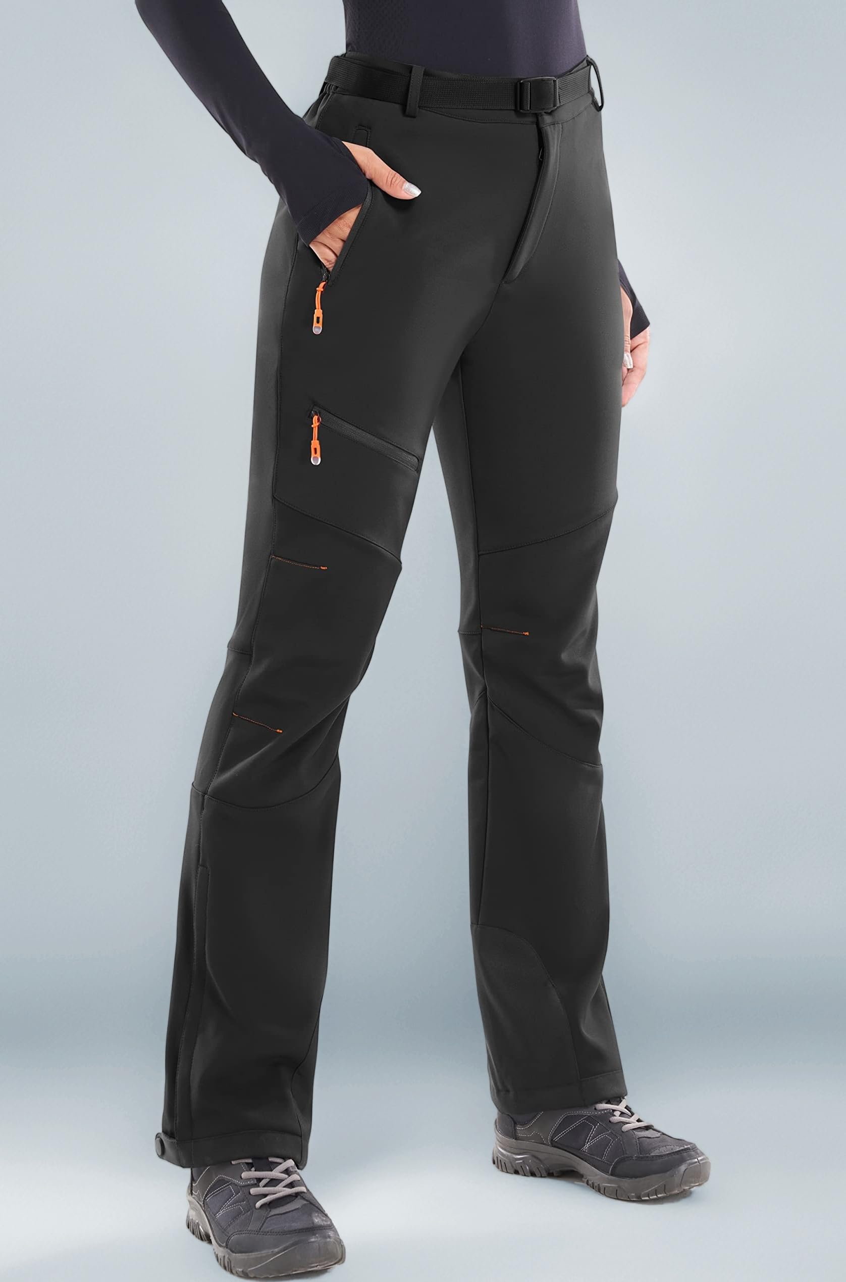 Women’s Snow Pants Waterproof Ski Pants for Women Snowboard Pants Women’s Hiking Pants Fleece Cargo Pants