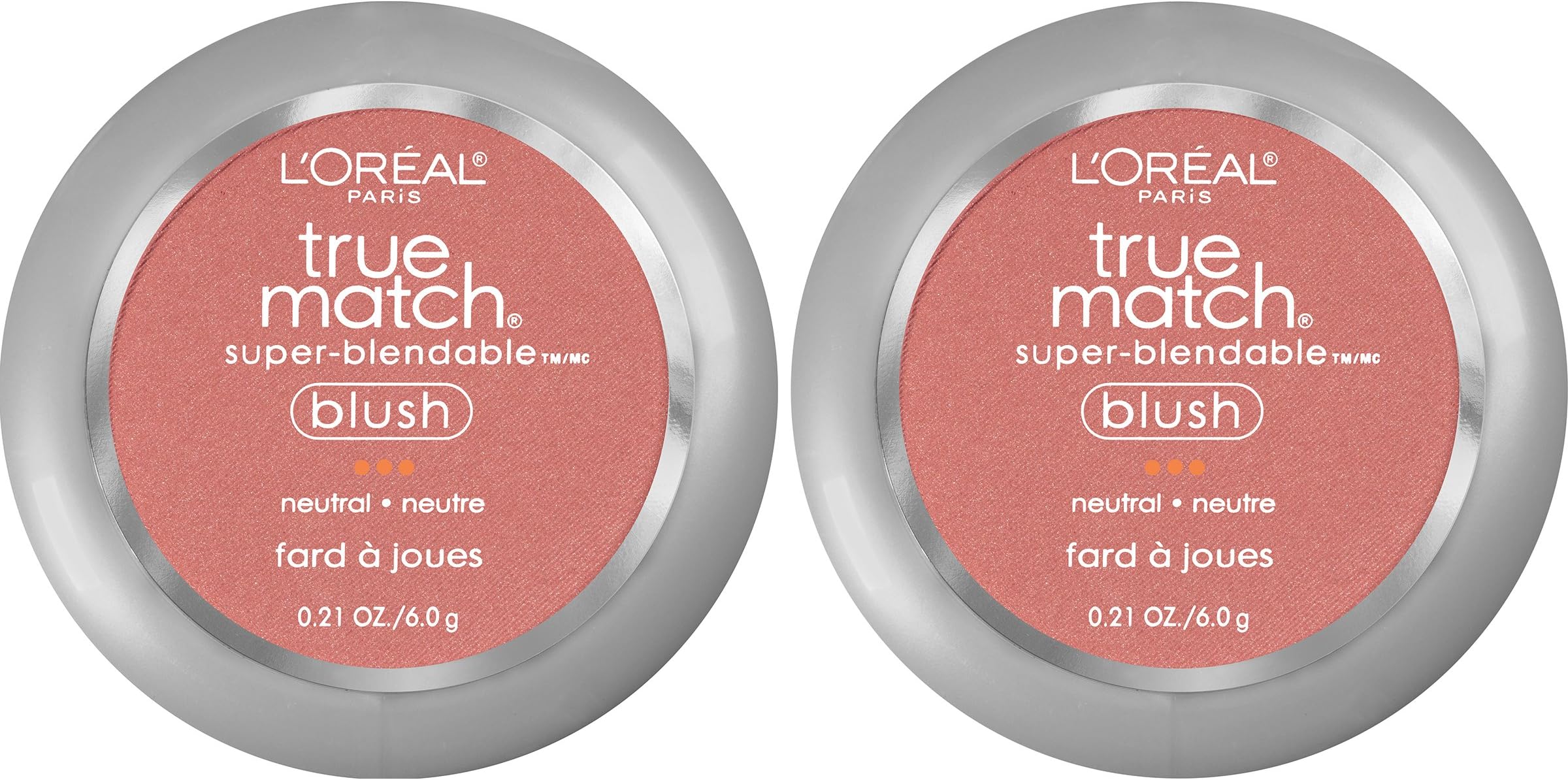 L'Oreal Paris Cosmetics True Match Super-Blendable Blush, Apricot Kiss, 2 Count