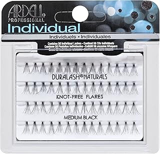 Ardell Duralash Naturals Flares Knot-free Medium Black, 56 Count (Pack of 6)