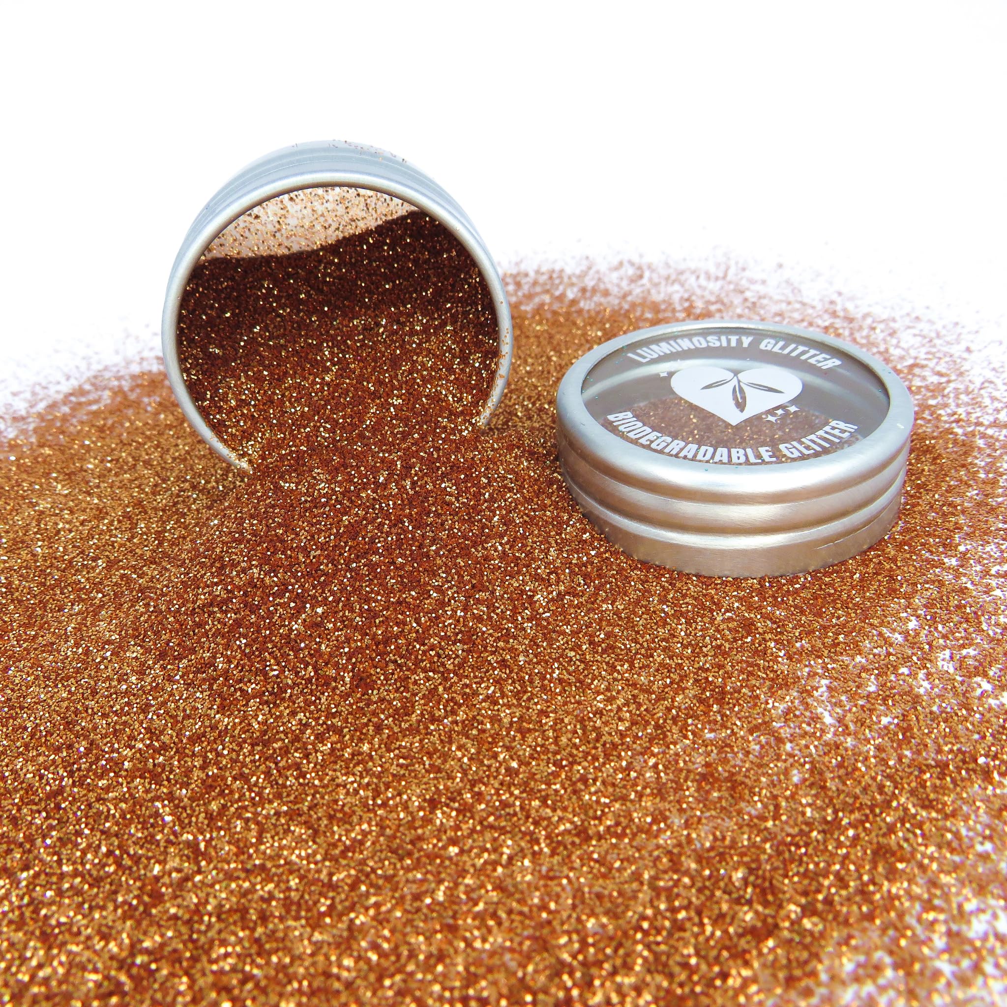 Orange Fine Glitter Makeup - Biodegradable Eco Sparkle Makeup for Your Face Body, Hair and Nails - Eco Friendly BioGlitter - 6 Grams - Image 4