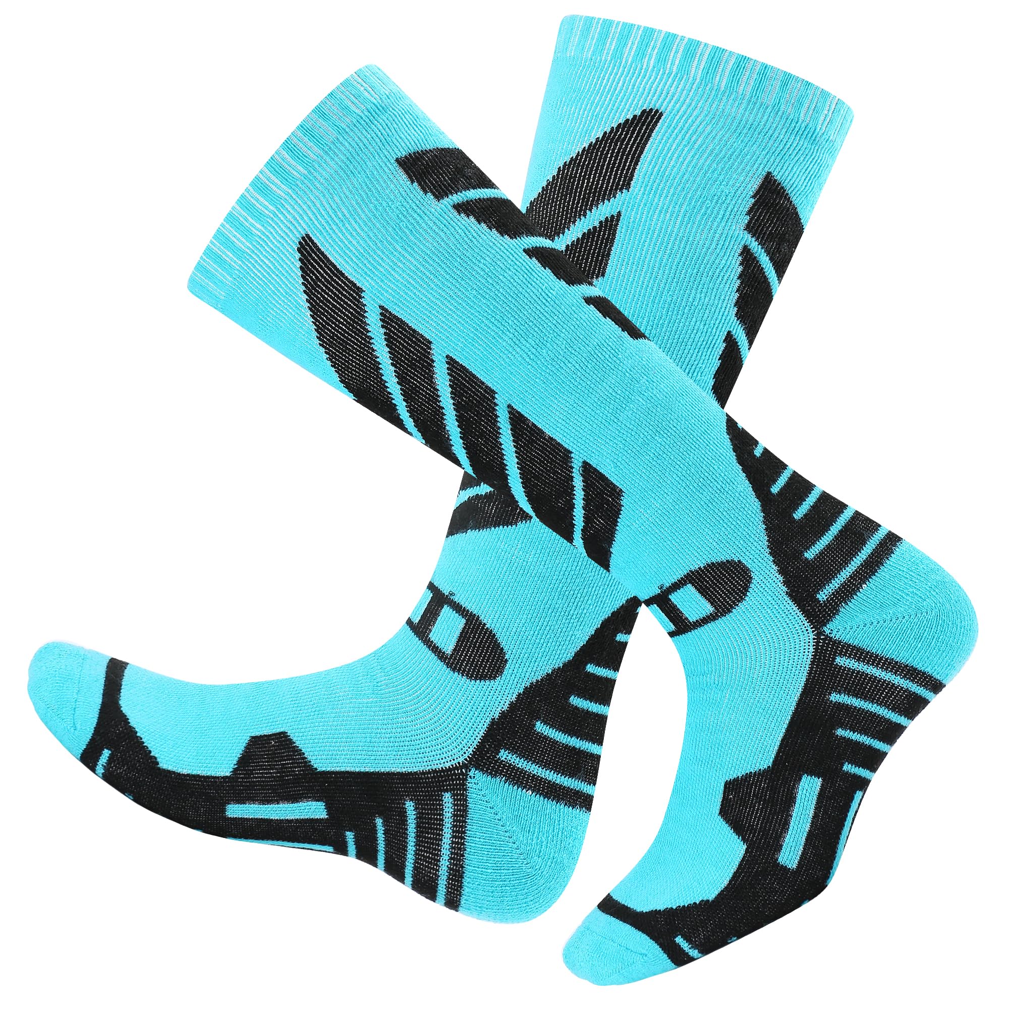wanchel Merino Wool Ski Socks - 2 Pairs Knee High Skiing Socks, Winter Warm Snowboard Thermal Socks