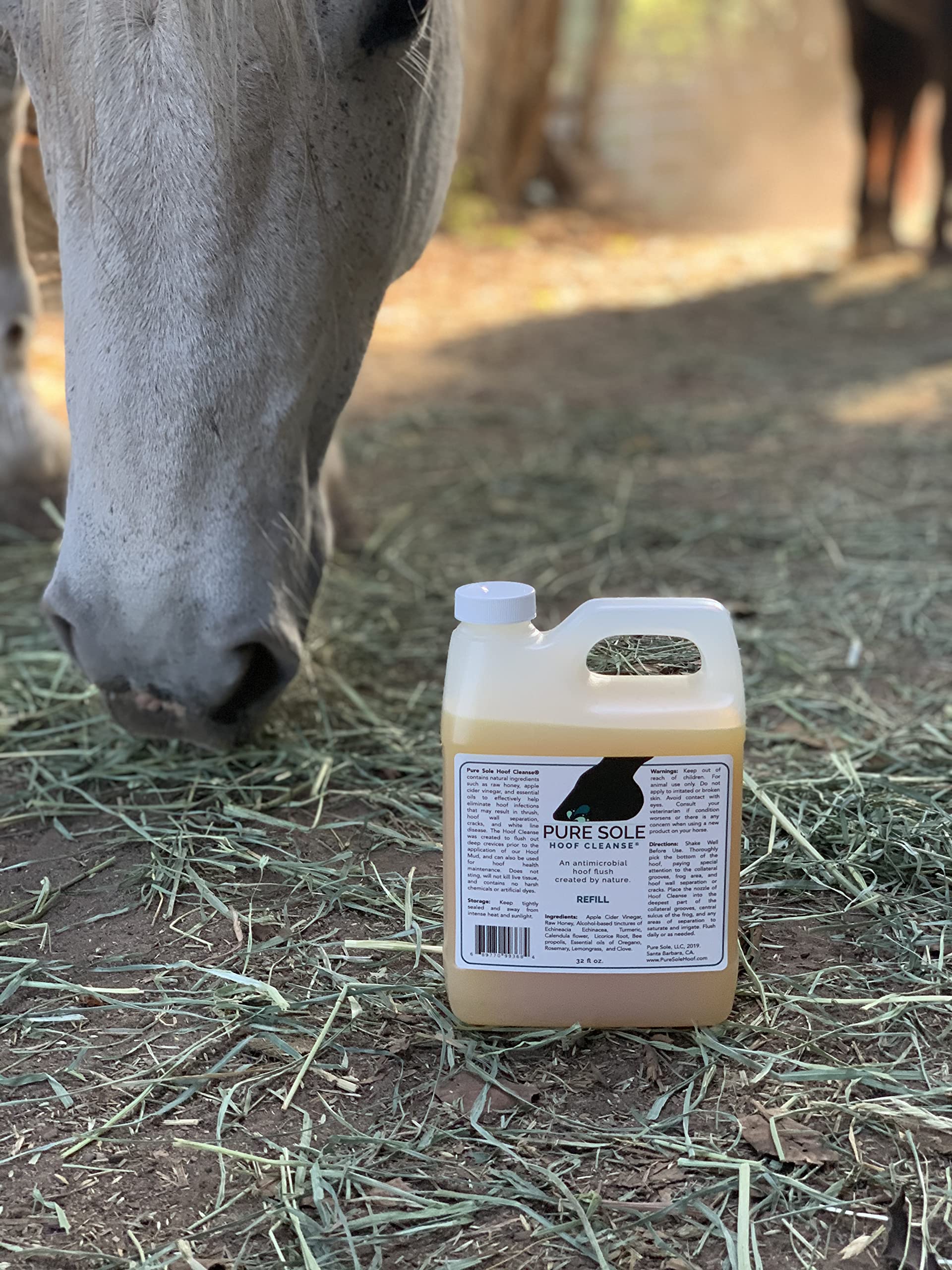 Horse Hoof Cleaner | Thrush Treatment for Horses - All Natural Hoof Cleanse, Use for White Line, Abscess Treatment, Cracks, and Hoof Wall Separation - 32 oz Refill - image 8