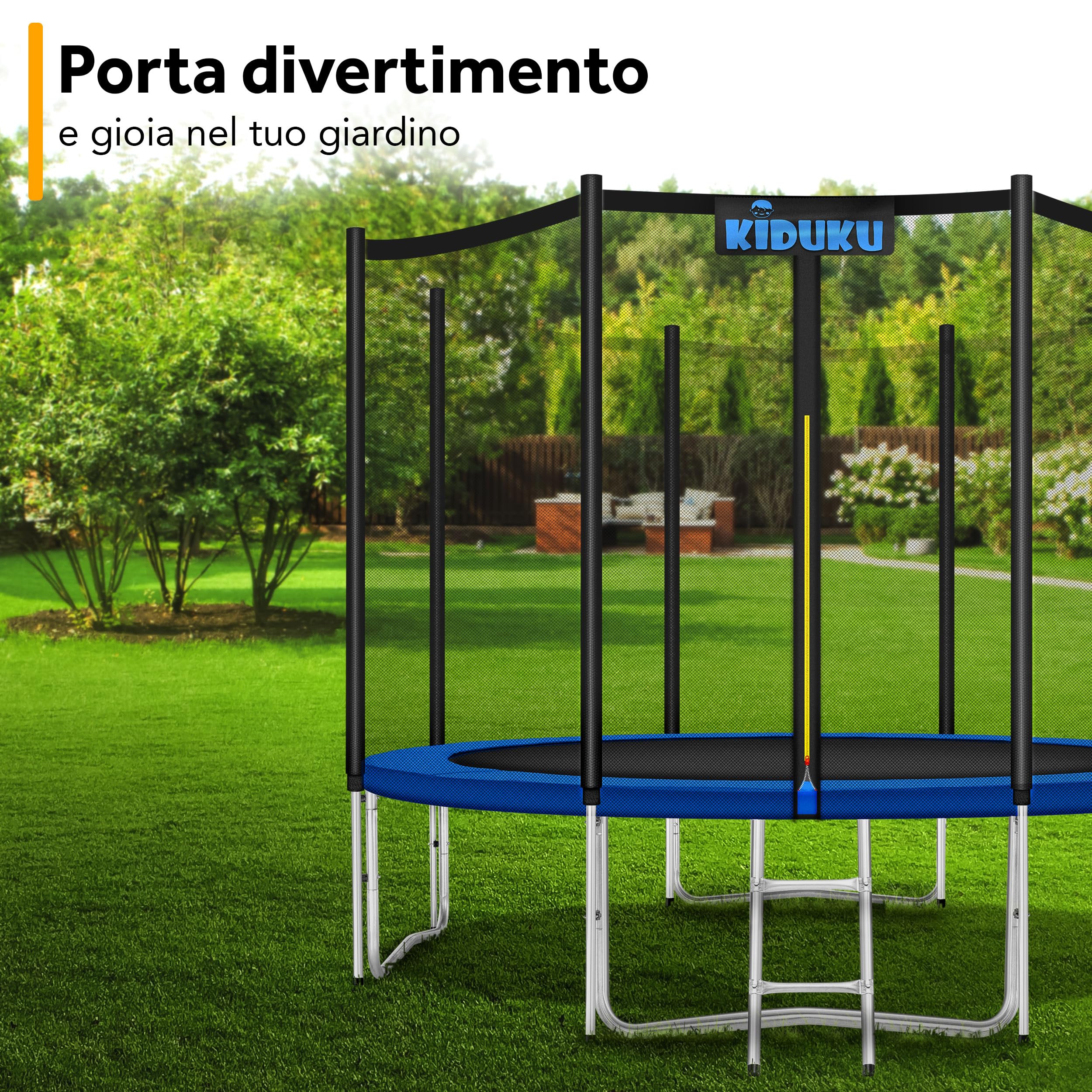 KIDUKU® Copertura Bordo Imbottitura Protettiva per Cornice Trampolino Bordo Protezione Elastico Giardino 244 305 366 427 cm