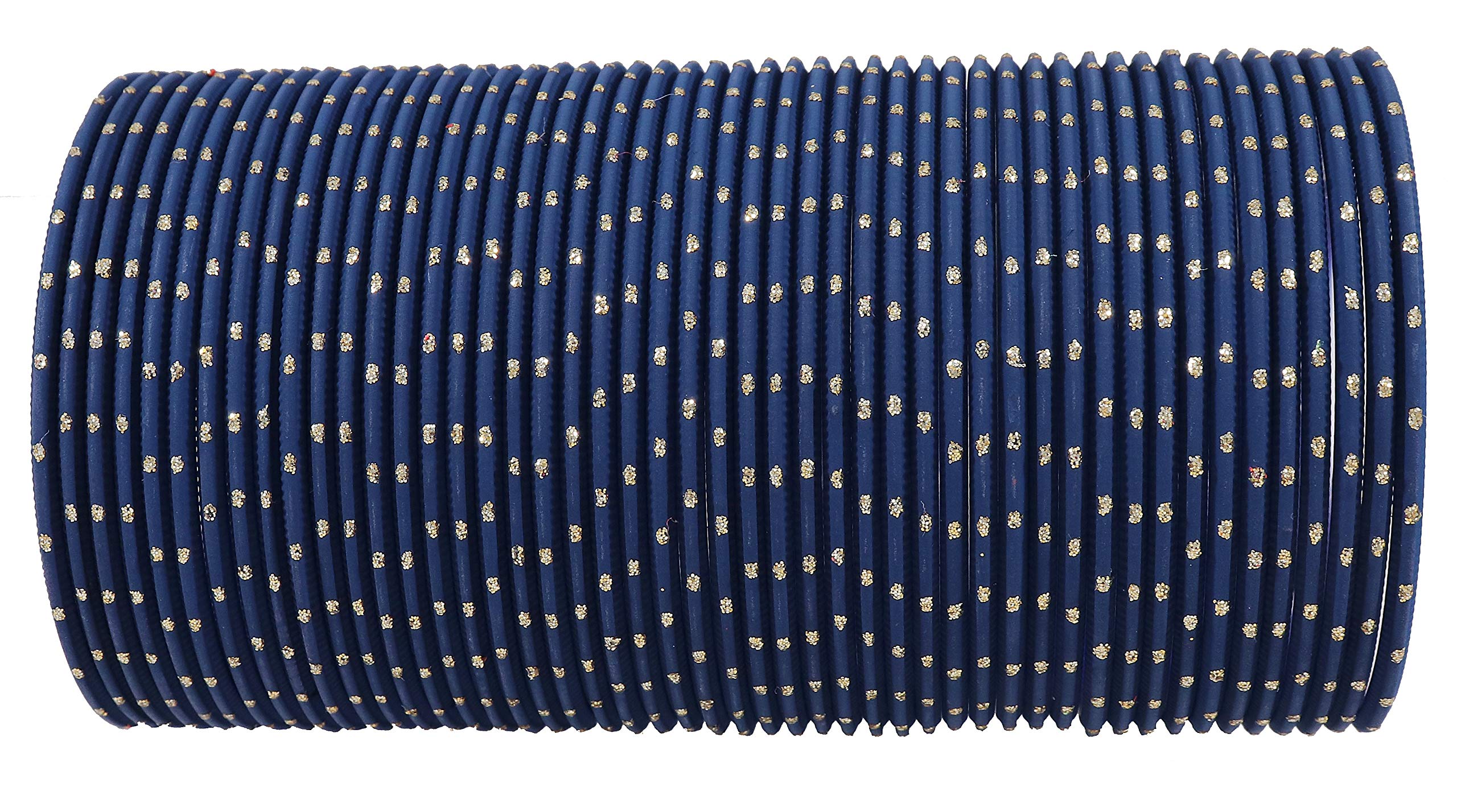 ZULKA Traditional Sleek Metal Bangle Set For Women & Girls (Dark Blue_2.6 Inch) Pack Of 48 Bangles (B092ZXNN4N) Amazon Price History, Amazon Price Tracker