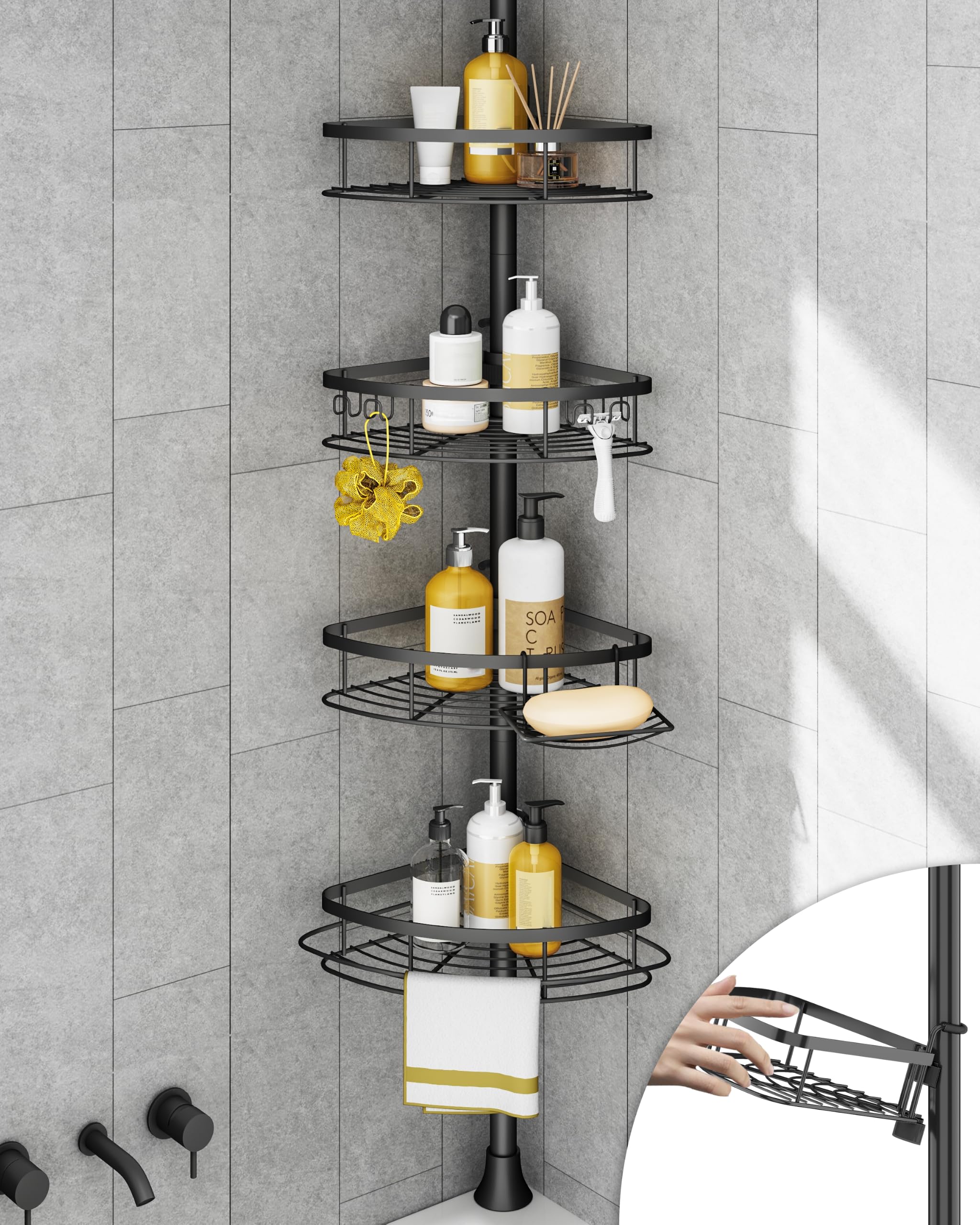 Rustproof Shower Caddy - Organize Your Bathroom! -9