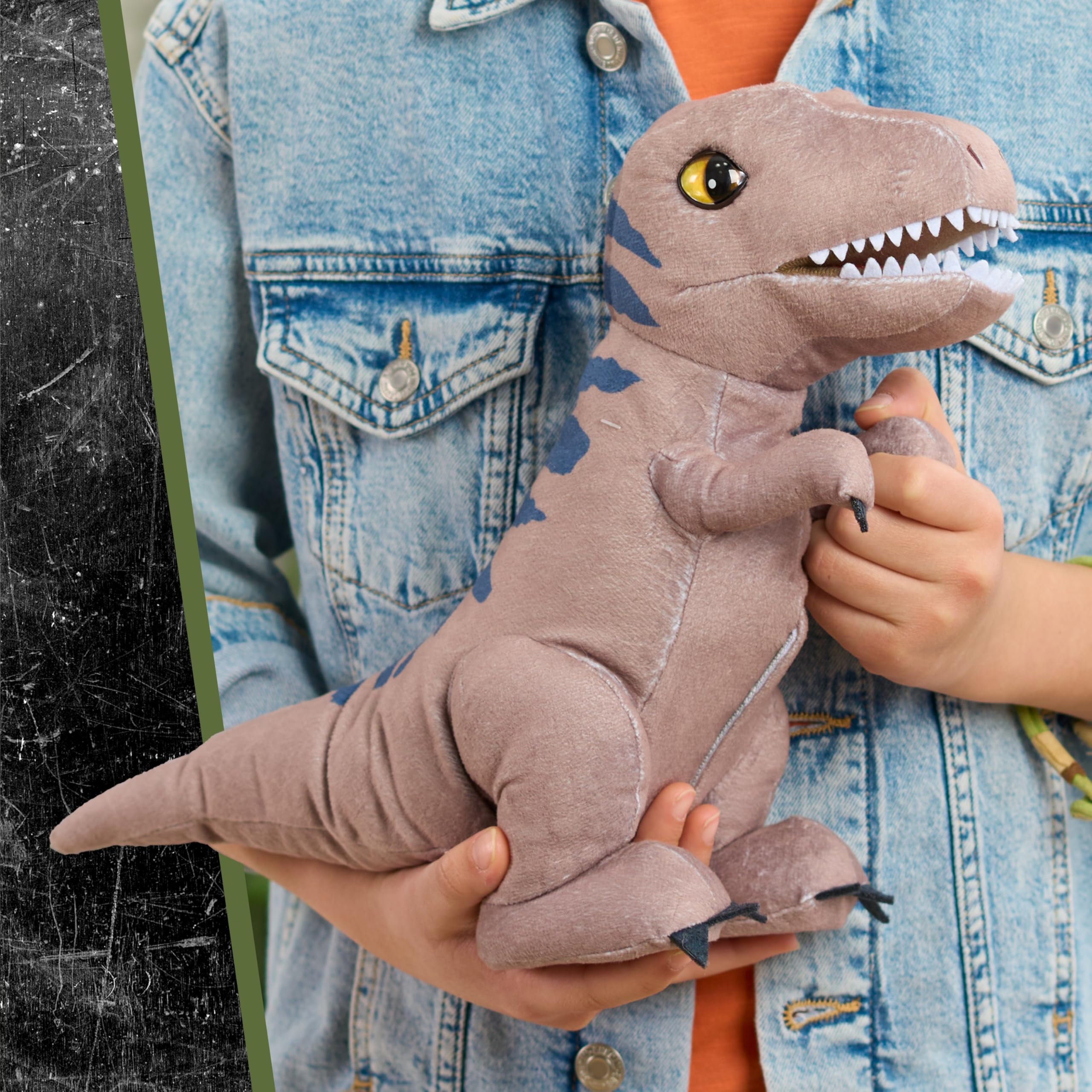 JURASSIC WORLD Roarin T-REX Plush, Kids Toys for Ages 3 Up by Just Play