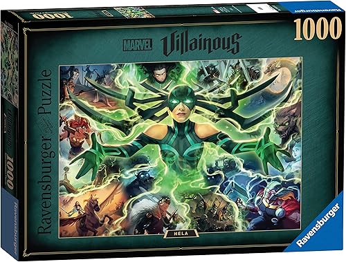 Miniatura 1 de Ravensburger Marvel Villainous Killmonger - Rompecabezas de 1000 piezas para adultos, 16906, cada pieza es única, la tecnología Softclick significa